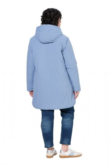 Ulla Popken 850361 Functioneel jack Denimblauw - Jassen - Damesjassen in grote maten