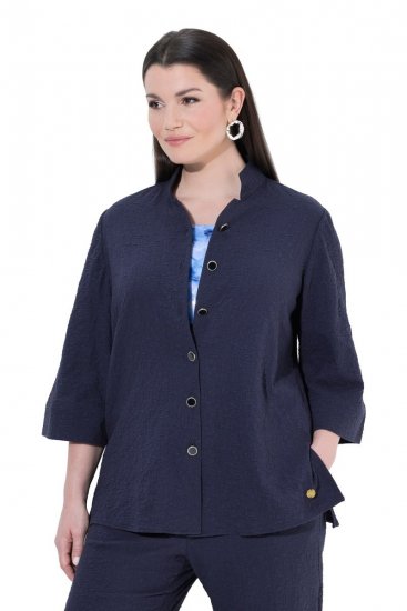 Ulla Popken 850615 Jasje Donkerblauw - Jassen - Damesjassen in grote maten