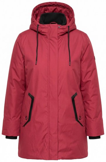 Ulla Popken 850794 Functionele jas Rood - Jassen - Jassen in grote maten