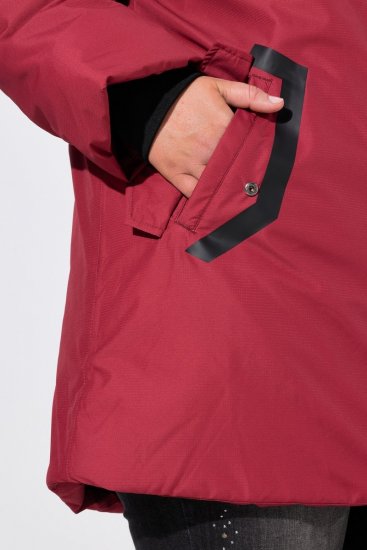 Ulla Popken 850794 Functionele jas Rood - Jassen - Jassen in grote maten