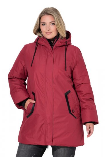 Ulla Popken 850794 Functionele jas Rood - Jassen - Jassen in grote maten