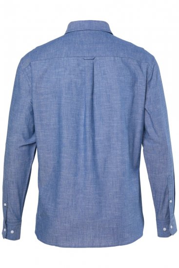 JP1880 850931 Chambray overhemd met lange mouwen Denimblauw TALL - TALL overhemden - TALL overhemden met extra lengte