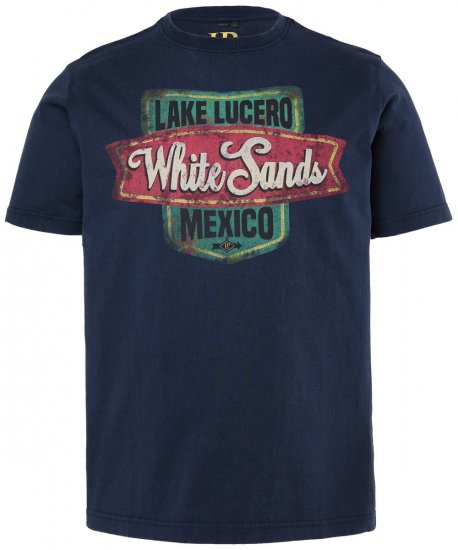 JP1880 850980 T-shirt met print in vintage look Donkerblauw TALL - TALL T-shirts - TALL T-Shirts Heren