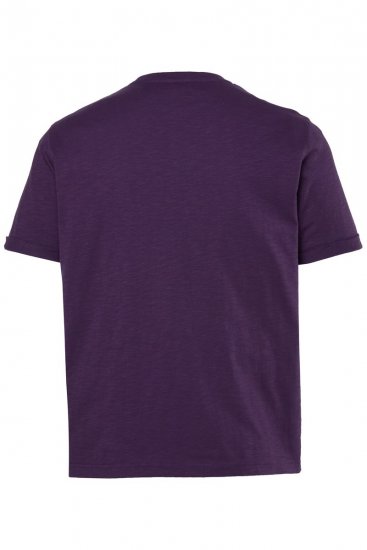 JP1880 850985 T-shirt met borstprint Donkerpaars TALL - TALL T-shirts - TALL T-Shirts Heren