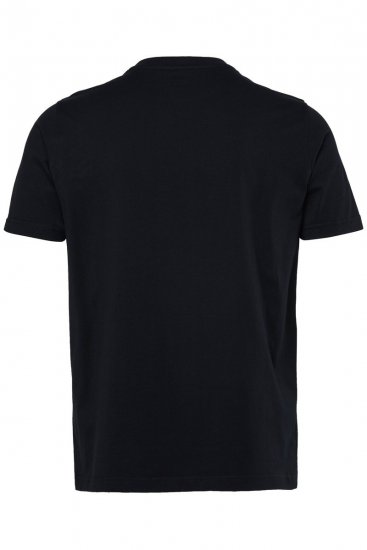 JP1880 851008 T-shirt met borstprint Zwart TALL - TALL T-shirts - TALL T-Shirts Heren