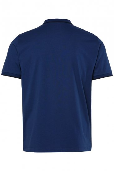JP1880 851048 Poloshirt met rits Nachtblauw TALL - TALL polo's - TALL poloshirts met extra lengte