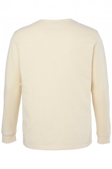 JP1880 851075 Henley-shirt met lange mouwen Zandgrijs TALL - TALL T-shirts - TALL T-Shirts Heren
