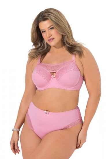 Ulla Popken 851165 Boxershorts met kant Roze - Slips - 
