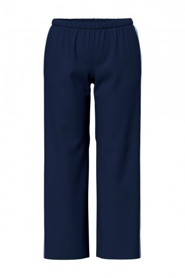 Ulla Popken 851245 Pyjama met strepen Donkerblauw - Pyjama's en Loungewear - 