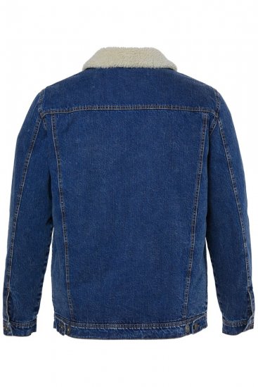 JP1880 851363 Spijkerjack met teddyvoering Denimblauw TALL - TALL jassen - TALL jassen met extra lengte