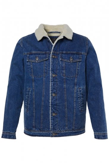 JP1880 851363 Spijkerjas met teddyvoering Denimblauw - Jassen - Grote Maten Herenjassen