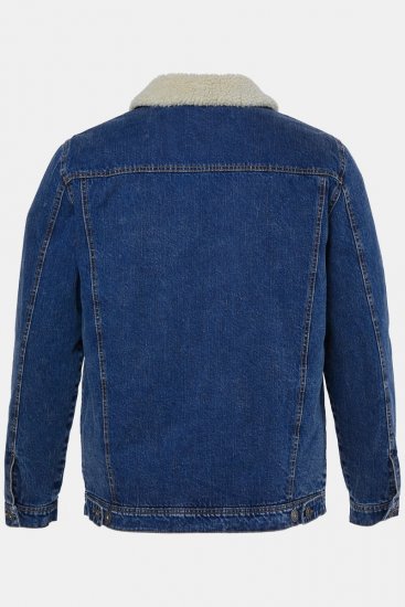JP1880 851363 Spijkerjas met teddyvoering Denimblauw - Jassen - Grote Maten Herenjassen