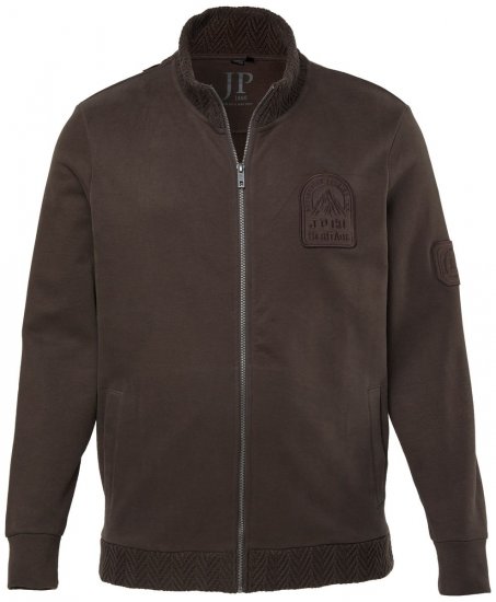 JP1880 851387 Sweatvest met rits Hazelnoot TALL - TALL sweatshirts - TALL sweatshirts en hoodies