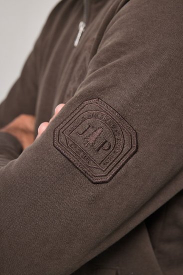 JP1880 851387 Sweatvest met rits Hazelnoot TALL - TALL sweatshirts - TALL sweatshirts en hoodies