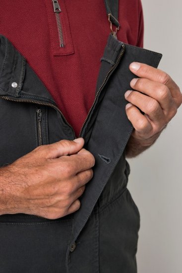 JP1880 851722 Tuinbroek met rits Antraciet - Jeans & broeken - Jeans & Broeken Grote Maten Heren