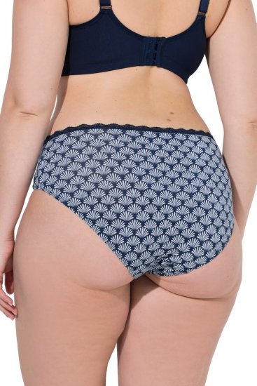 Ulla Popken 851730 Bedrukte slips 5-pack Lichtblauw - Slips - 