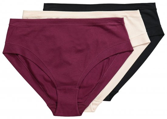 Ulla Popken 851739 Slips 3-pack Zwart - Slips - 