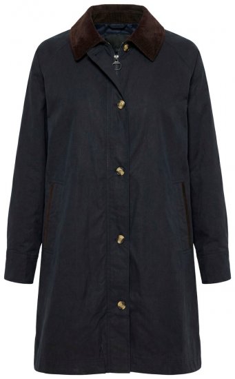 Ulla Popken 851765 Corduroy jas Donkerblauw - Jassen - Jassen in grote maten