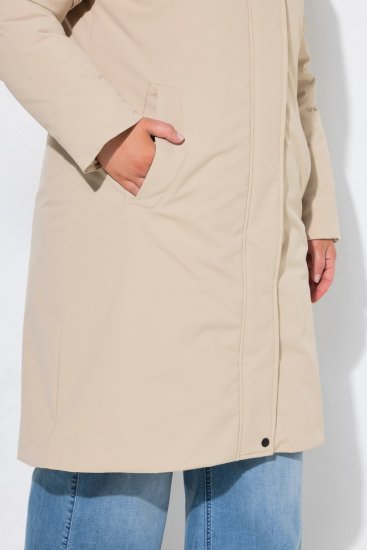 Ulla Popken 851811 Gewatteerde jas Beige - Jassen - Jassen in grote maten