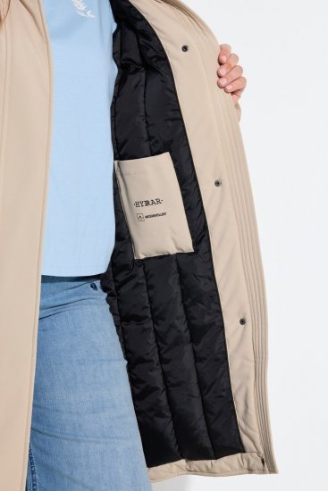 Ulla Popken 851811 Gewatteerde jas Beige - Jassen - Jassen in grote maten