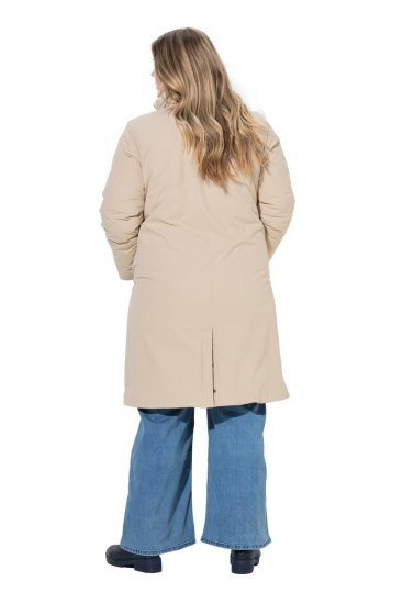 Ulla Popken 851811 Gewatteerde jas Beige - Jassen - Jassen in grote maten