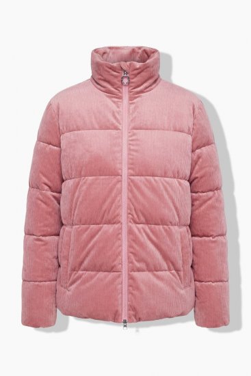 Ulla Popken 851819 Corduroy jack Oudroze - Jassen - Damesjassen in grote maten