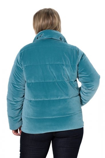 Ulla Popken 851819 Corduroy jack Grijs - Jassen - Damesjassen in grote maten