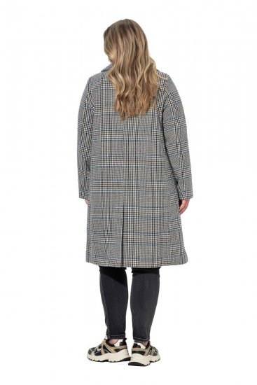 Ulla Popken 851826 Wollen jas Gebroken wit - Jassen - Jassen in grote maten