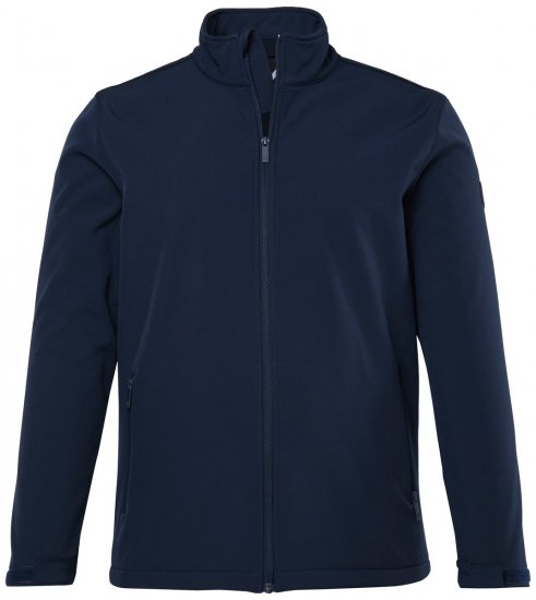 Men+ 868 Softshell jack met fleecevoering Donkerblauw - Jassen - Grote Maten Herenjassen