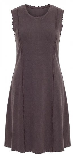 Ulla Popken 852190 Jersey jurk Mahoniebruin - Zomerjurken - Zomerjurken in grote maten