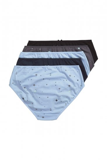 Ulla Popken 852258 Slips 5-pack Antraciet - Slips - 