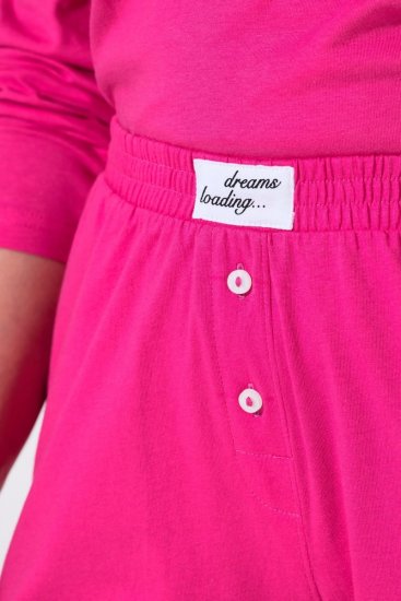 Ulla Popken 852752 Pyjamashort met strepen 2-pack Roze - Pyjama's en Loungewear - 