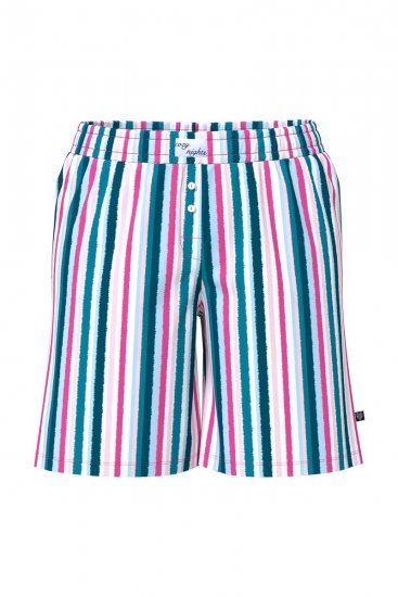 Ulla Popken 852752 Pyjamashort met strepen 2-pack Roze - Pyjama's en Loungewear - 