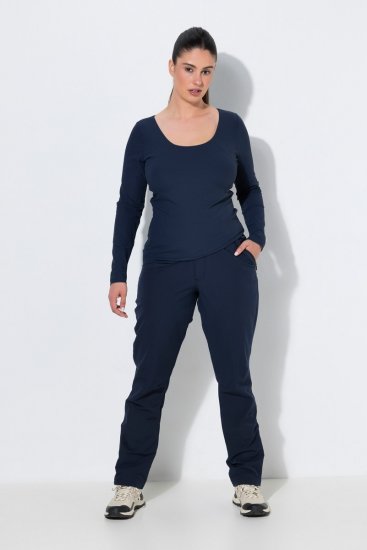 Ulla Popken 853530 Ultralichte wandelbroek Donkerblauw - Outdoor - 