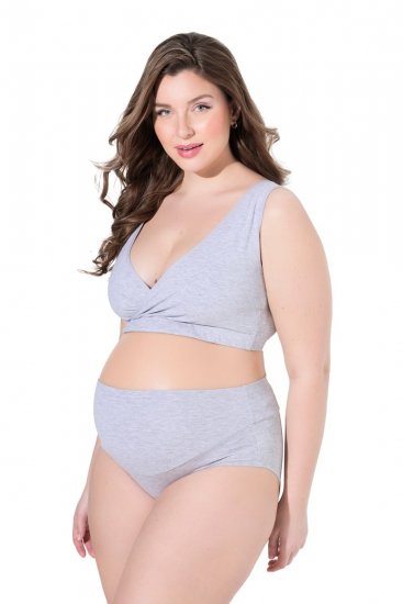 Ulla Popken 853611 Zwangerschapsslips Grijs gemêleerd - Slips - 