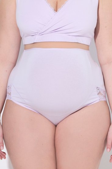 Ulla Popken 853640 Zwangerschapsslips met kant Oudroze - Slips - 