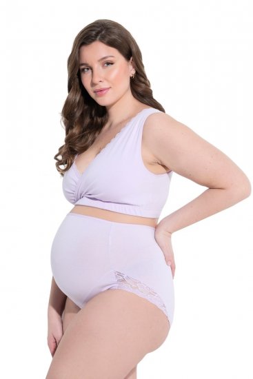 Ulla Popken 853640 Zwangerschapsslips met kant Oudroze - Slips - 