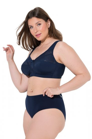 Ulla Popken 853698 Slips met kant 5-pack Zwart - Slips - 
