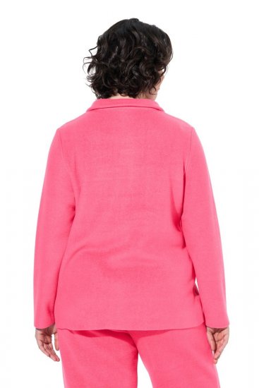Ulla Popken 854200 Fleecejack Roze - Jassen - Damesjassen in grote maten