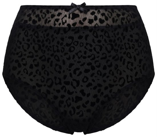 Ulla Popken 854551 Boxershorts met dierenprint Zwart - Slips - 