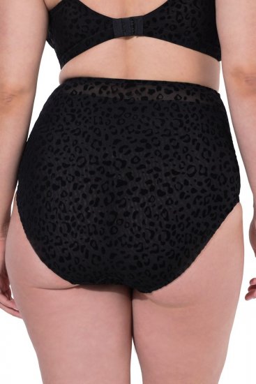 Ulla Popken 854551 Boxershorts met dierenprint Zwart - Slips - 