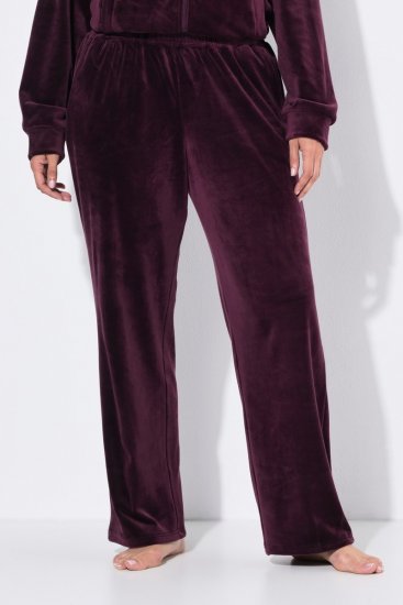 Ulla Popken 856119 Loungebroek Pruim - Pyjama's en Loungewear - 