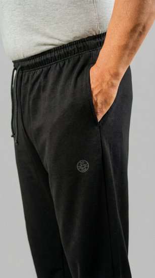 20 Nodi Grecale Stretch Fleece Cotton Sports Pants with Enzyme and Soft Touch Treatment Black - Joggingbroeken & shorts - Joggingbroeken & Shorts Heren Grote Maten
