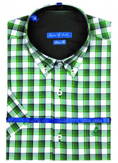 Forestal 901222E Check Shirt Green - Overhemden - Overhemden Grote Maten Heren