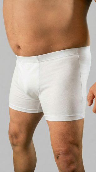 20 Nodi 978 Stretch Cotton Boxer with Internal Elastic Band White - Boxershorts - Grote Maten Boxershorts Heren