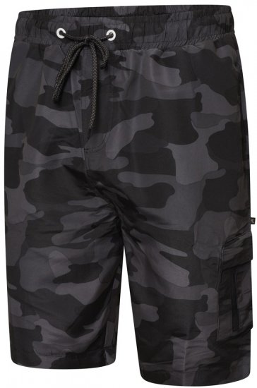 Kam Jeans 3010 Zwemshort met camouflageprint donkergrijs - Ondergoed & zwem - Grote Maten Ondergoed Heren