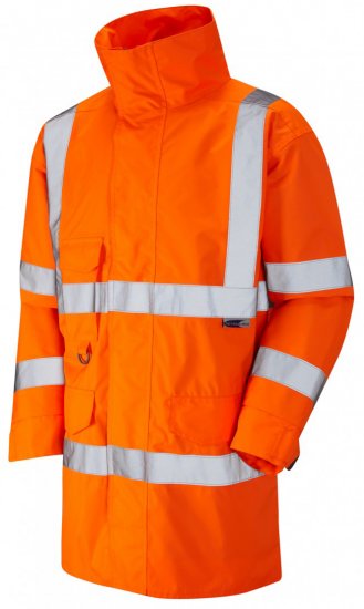 Leo Torridge Breathable Lightweight Anorak Hi-Vis Orange - Werkkleding - Werkkleding Grote Maten Heren