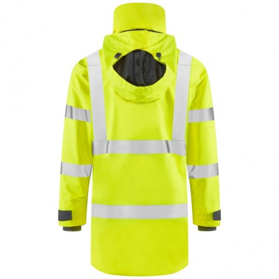 Leo Eastleigh Ecoviz 10K Performance Breathable Anorak Hi-Vis Yellow - Werkkleding - Werkkleding Grote Maten Heren