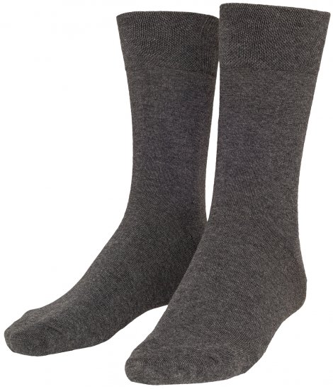 Adamo Aaron Soft-socks Charcoal 3-pack - Ondergoed & zwem - Grote Maten Ondergoed Heren