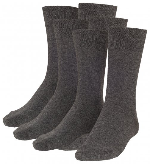 Adamo Aaron Soft-socks Charcoal 3-pack - Ondergoed & zwem - Grote Maten Ondergoed Heren